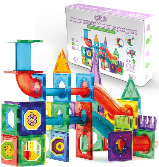 Elissio® Magnetische Knikkerbaan – 130 Stuks