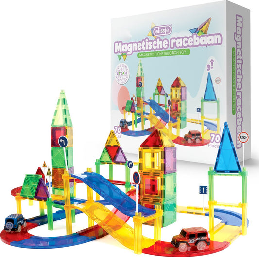 Elissio® Magnetische Racebaan – 70 Stuks
