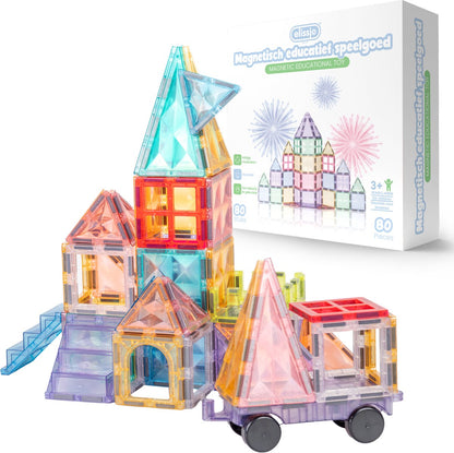 Elissio® Star Pastel Magnetische Bouwstenen – 80 Stuks
