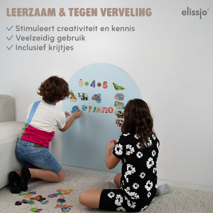 Elissio® Magneticoo Muursticker Boog 100x80 cm – IJsblauw