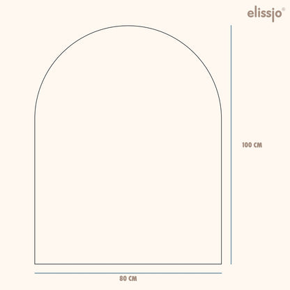 Elissio® Magneticoo Muursticker Boog 100x80 cm – Perzikoranje