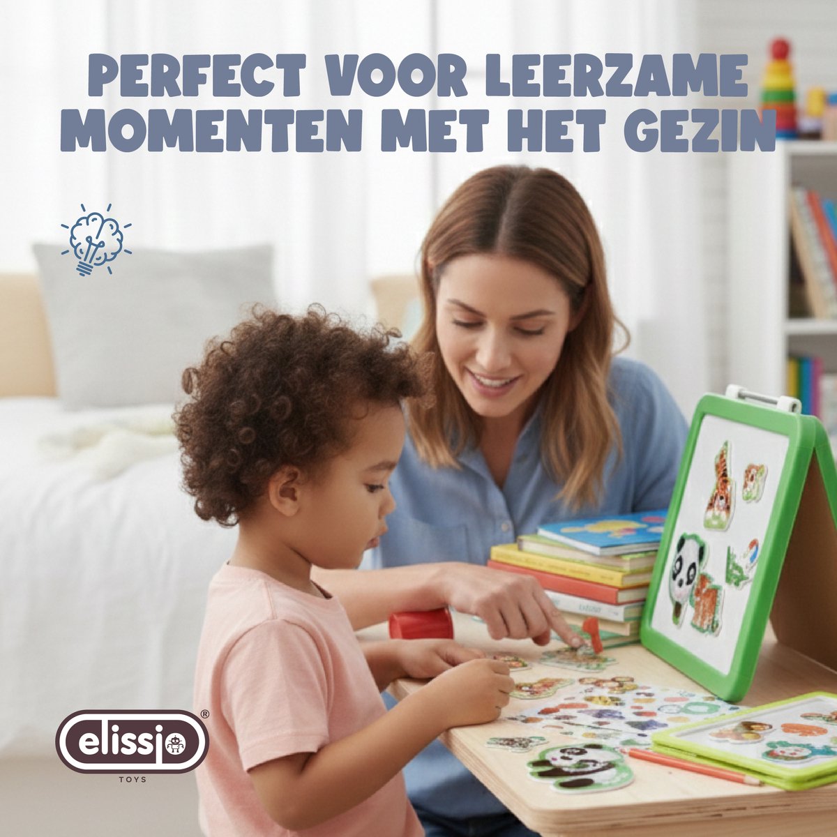 Elissio® 3-in-1 Magnetische Set 82 Stuks – Dieren, Letters & Cijfers