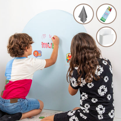Elissio® Magneticoo Muursticker Boog 100x80 cm – IJsblauw
