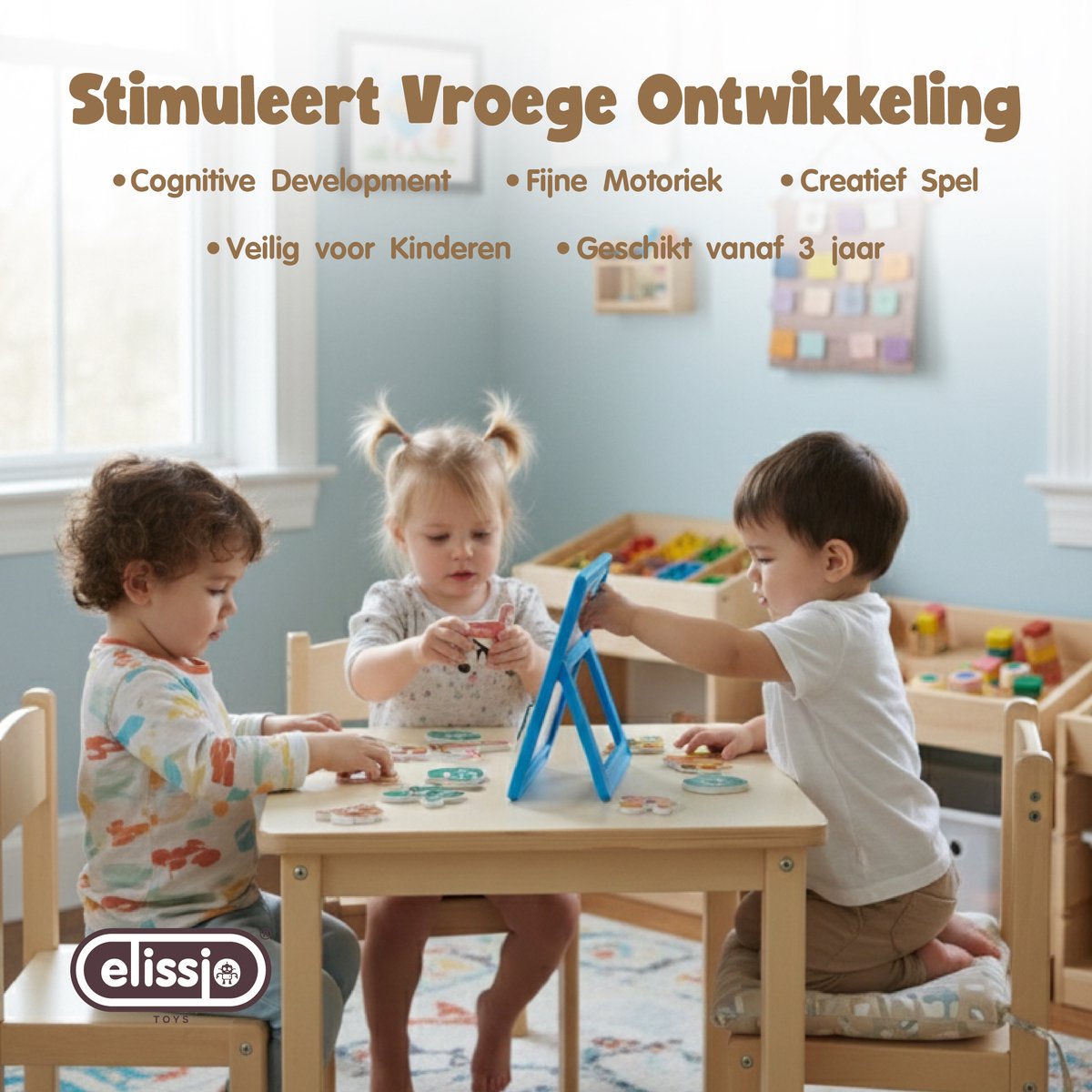 Elissio® Magnetische Dierenpuzzel Set – 30 Stuks