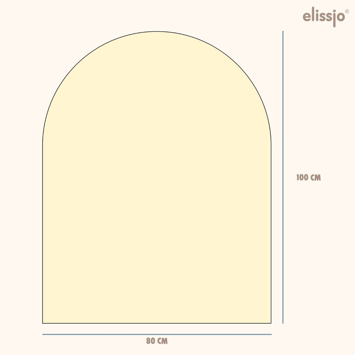 Elissio® Magneticoo Muursticker Boog 100x80 cm – Lichtgeel + Accessoires
