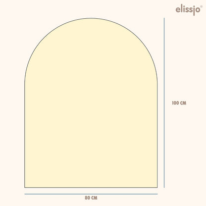 Elissio® Magneticoo Muursticker Boog 100x80 cm – Lichtgeel + Accessoires
