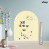 Elissio® Magneticoo Muursticker Boog 100x80 cm – Lichtgeel