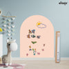 Elissio® Magneticoo Muursticker Boog 100x80 cm – Zalmroze