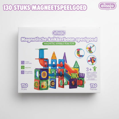 Elissio® Magnetische Knikkerbaan – 130 Stuks