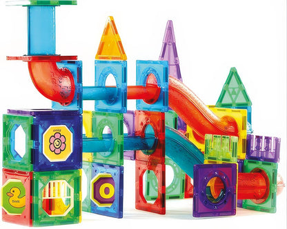 Elissio® Magnetische Knikkerbaan – 130 Stuks